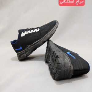 کفش کتونی اسپرت مردانه ( مشکی نایک آبی ) کد 831